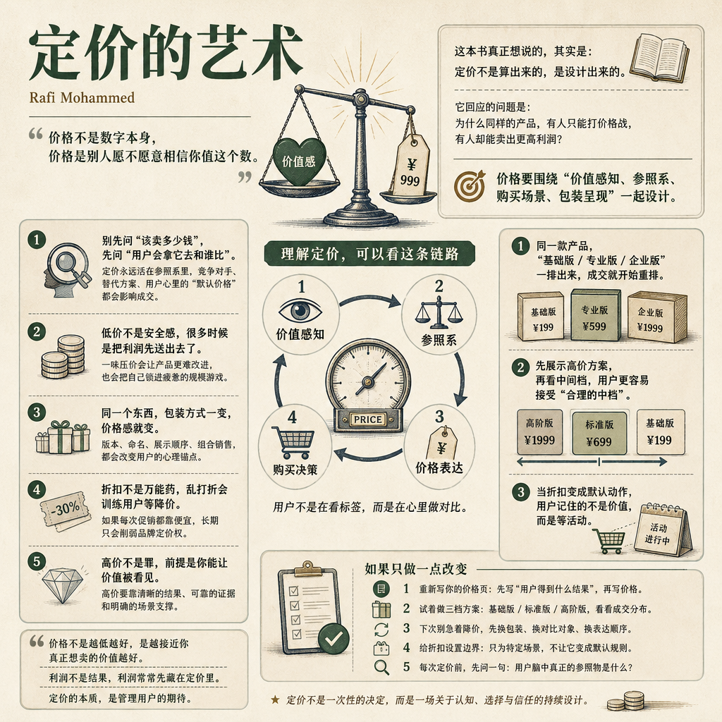 Generated infographic about 《定价的艺术》