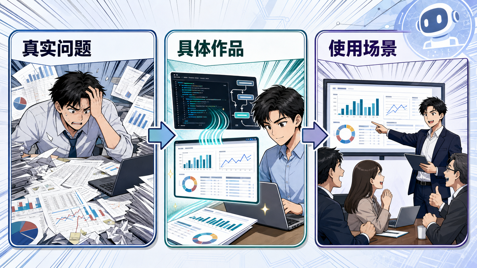 应用不是记笔记，而是解决一个看得见的问题。