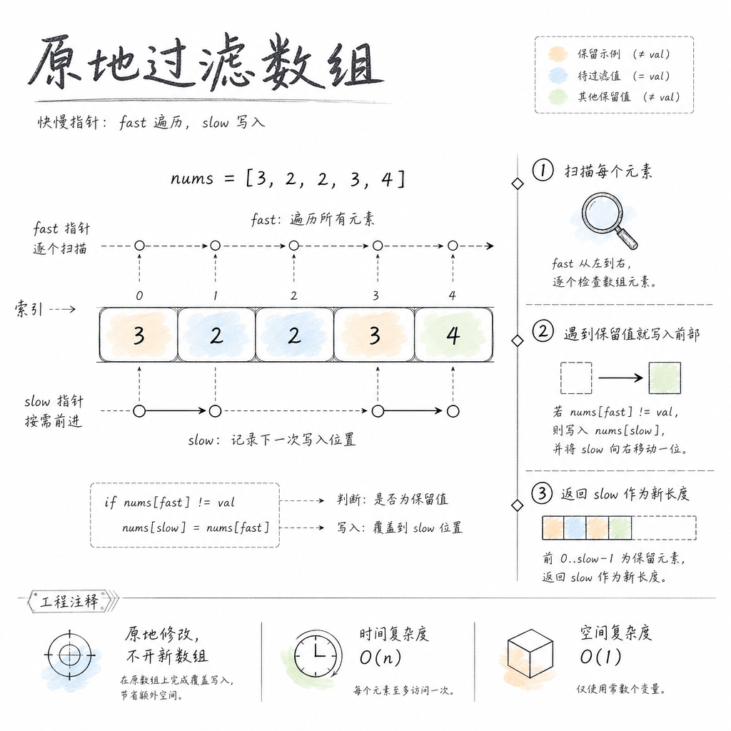Generated infographic about 原地过滤数组