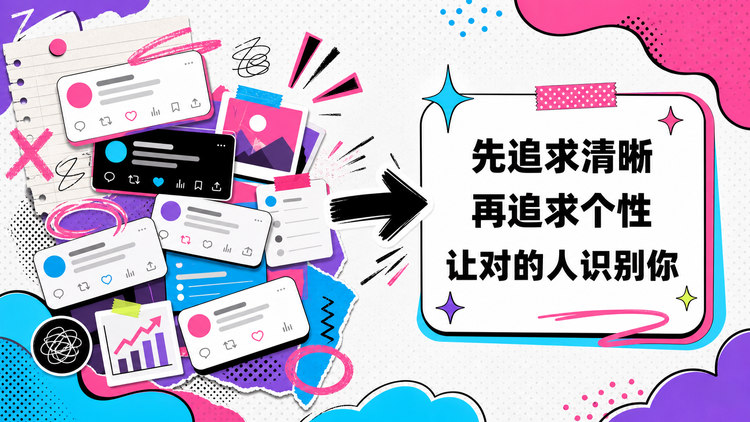 刚开始更重要的是清晰：让对的人识别你，而不是让所有人喜欢你。