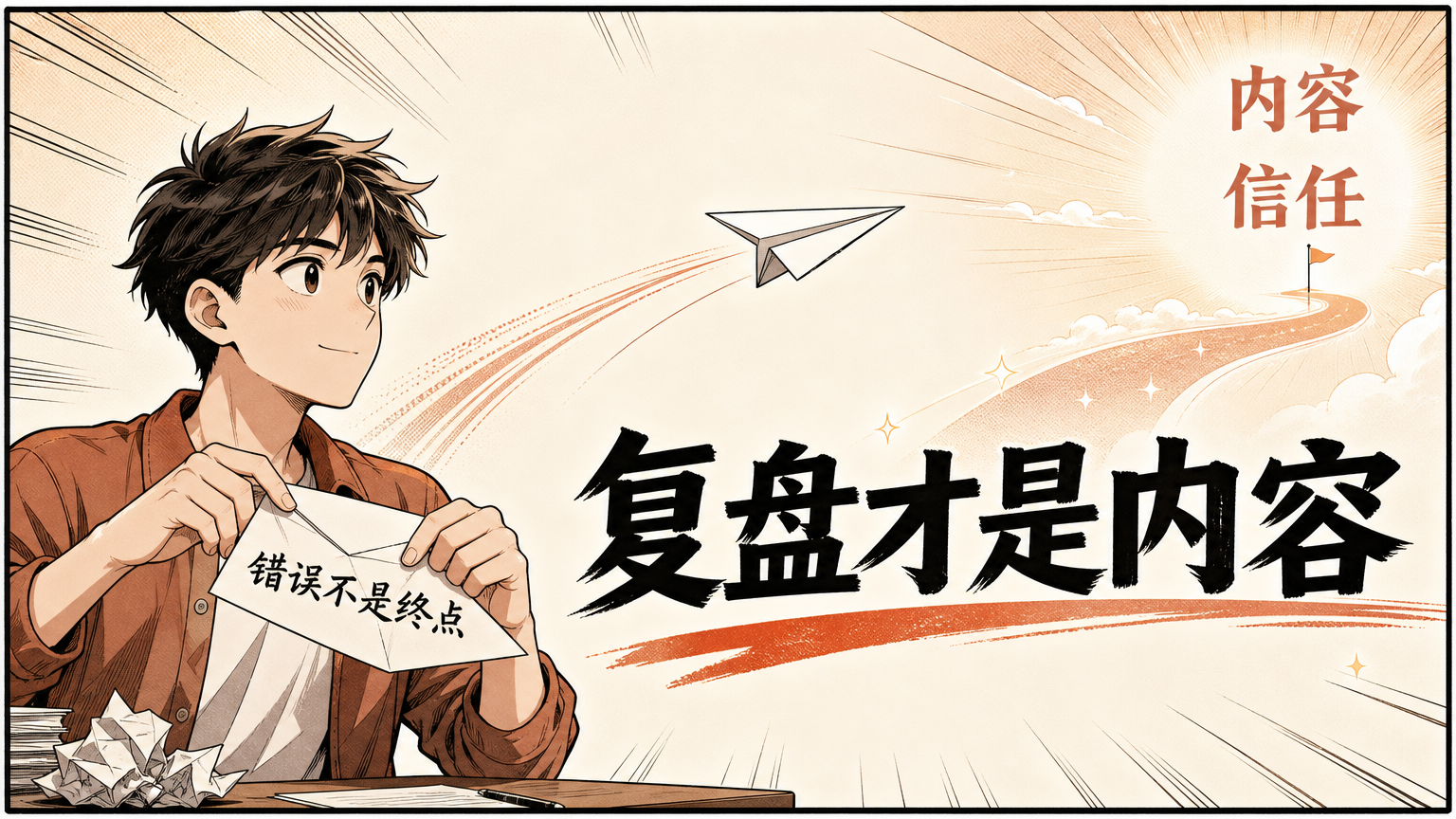 把一次错误，写成一次让别人理解你的机会。