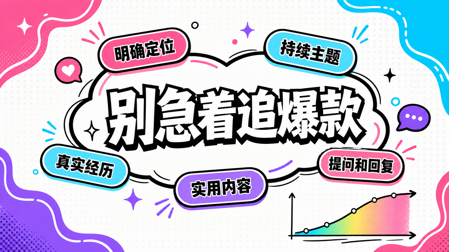 冷启动成功的一半，是别人能用一句话描述你是谁、分享什么、为什么值得关注。