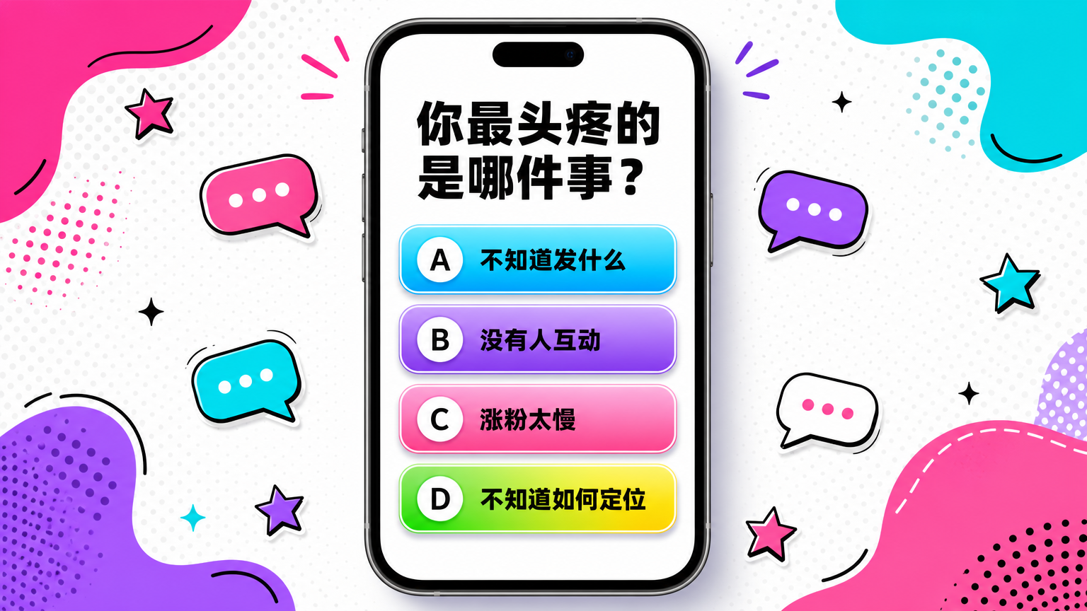 把大问题变成四个可选择的真实痛点。