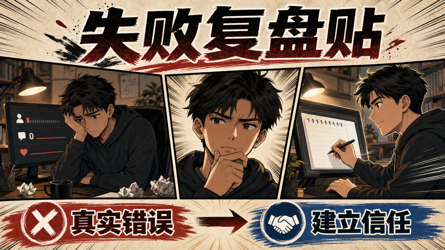 真实的失败，比完美的成功更可信。