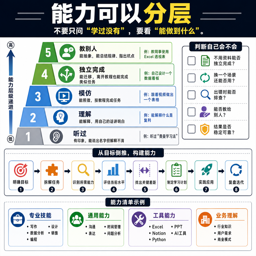 Generated infographic about 能力可以分层