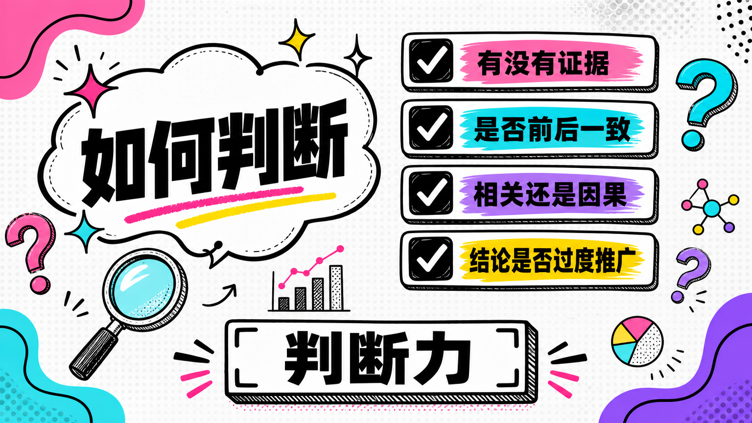 通识的关键，是知道如何判断一个说法是否可靠。