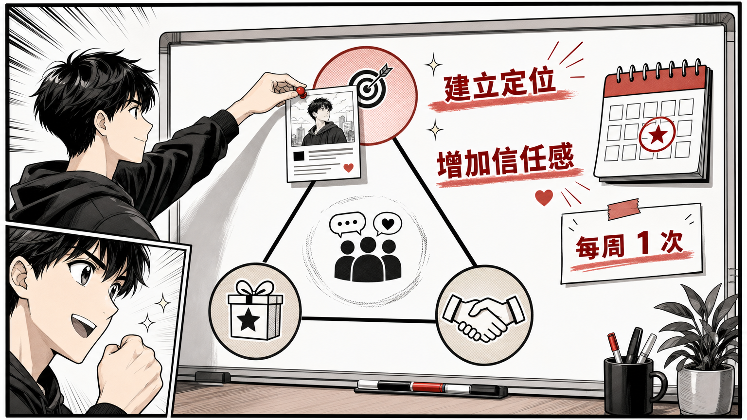 在冷启动内容结构里，个人故事贴负责建立定位和增加信任感。