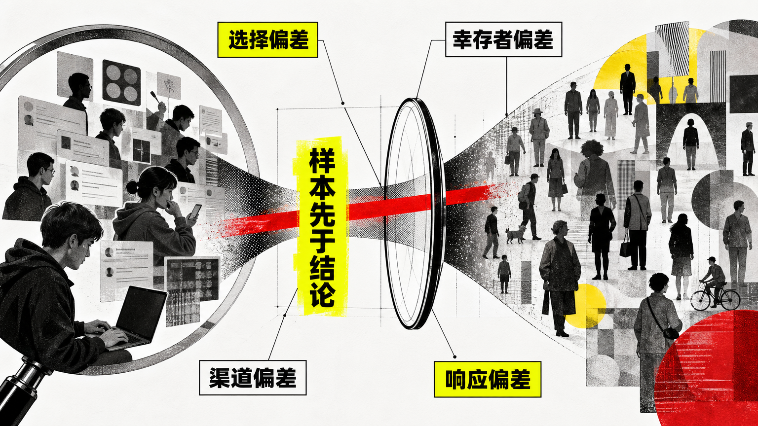 样本来源会影响结论，少数用户反馈不一定代表整体市场。